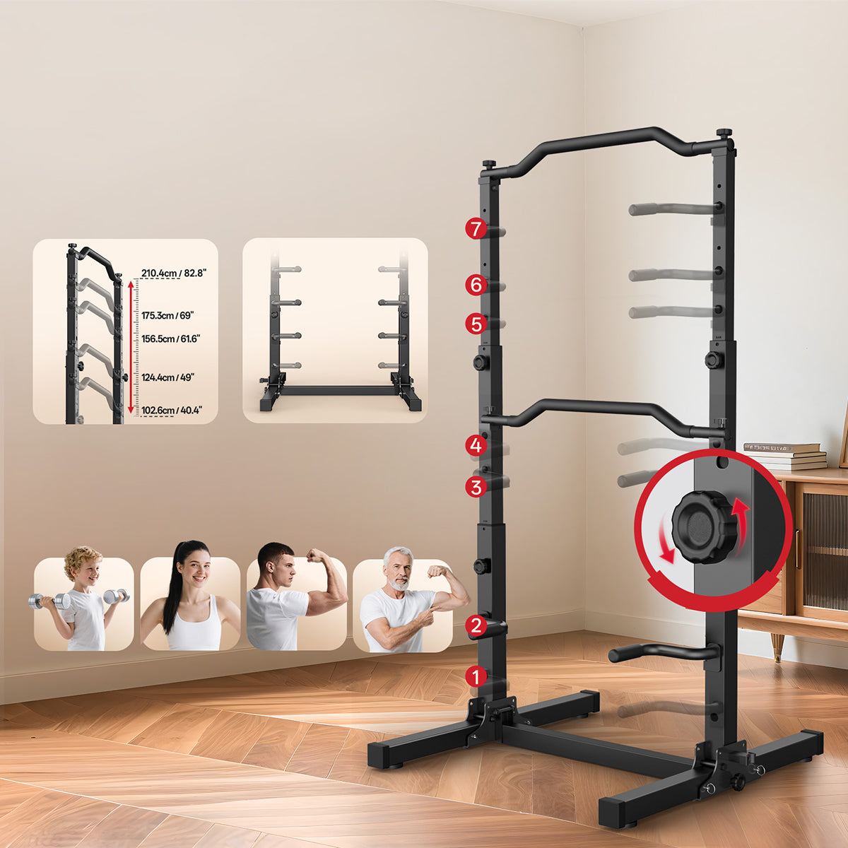 JOROTO JU30 Tour de Musculation Pliable – 204 kg