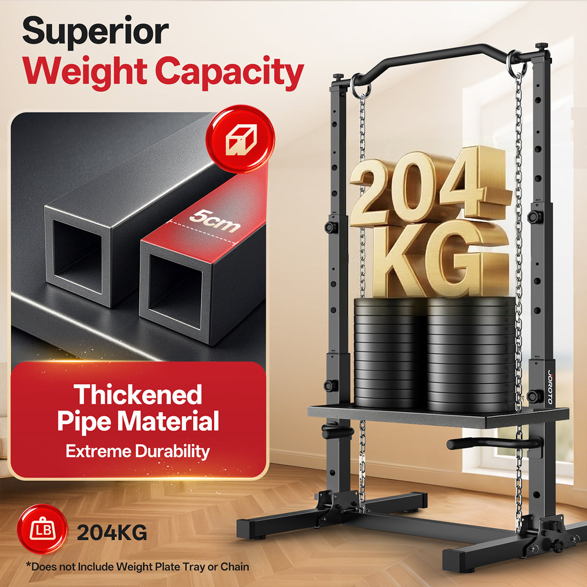 JOROTO JU30 Tour de Musculation Pliable – 204 kg