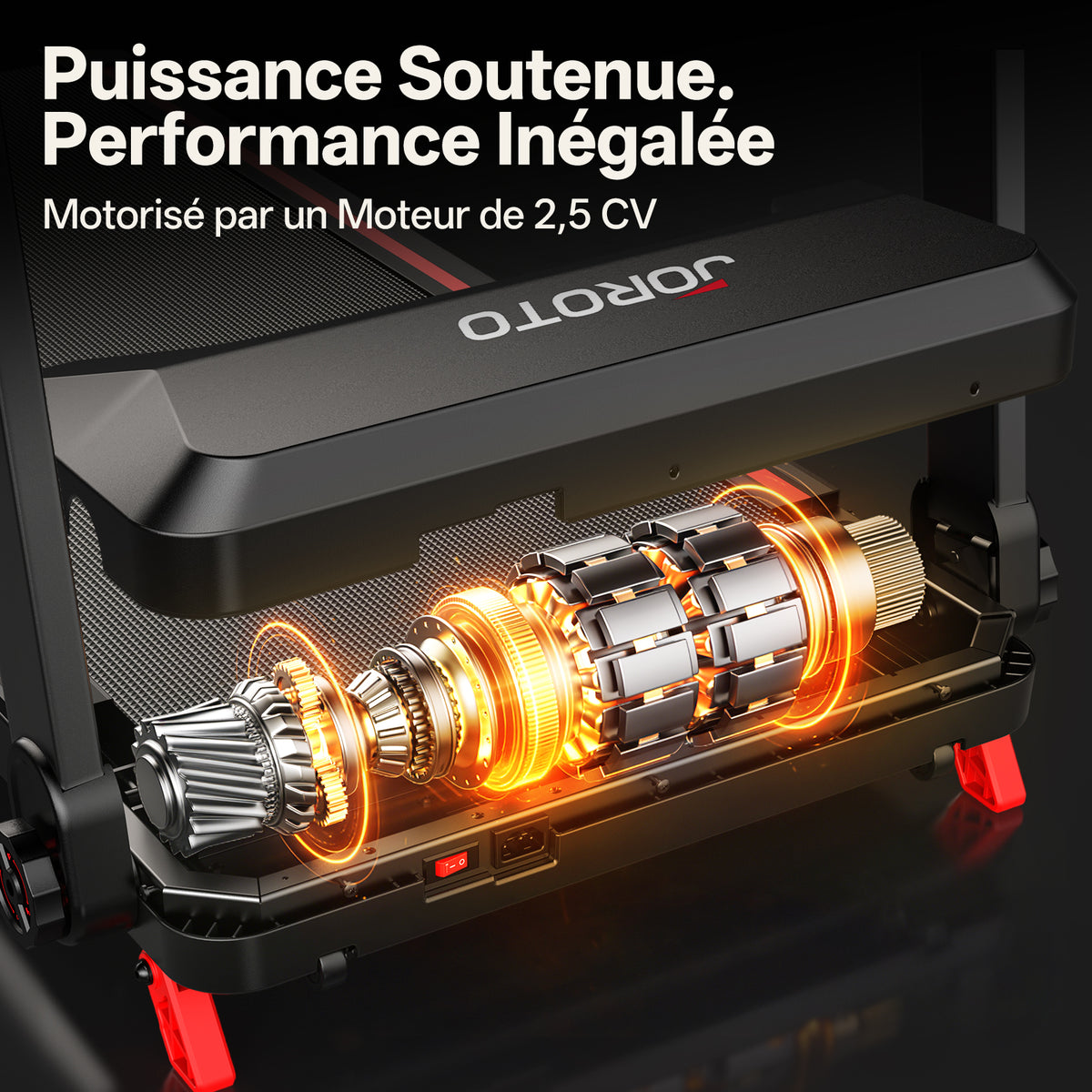 JOROTO F20PRO Tapis Roulant Pliable – 8% Incline