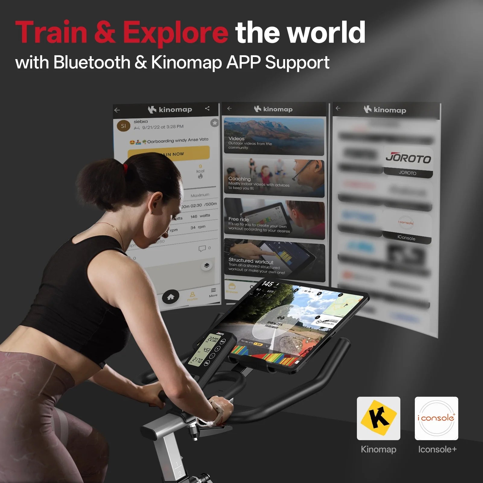 JOROTO X2PRO Vélo d’appartement Bluetooth Connecté