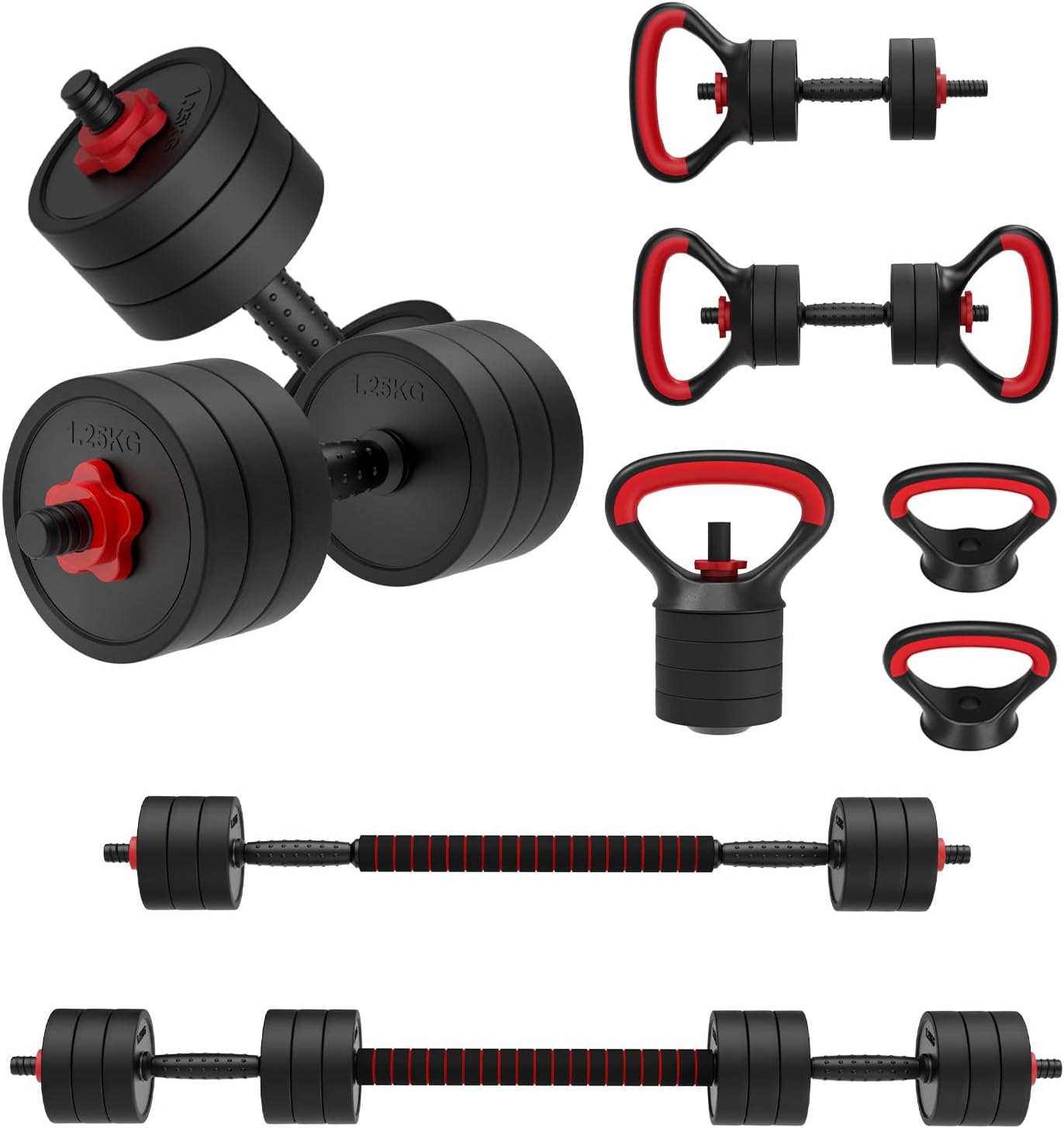 JOROTO JD10 Haltères 4-en-1 – 10 kg, Kettlebell