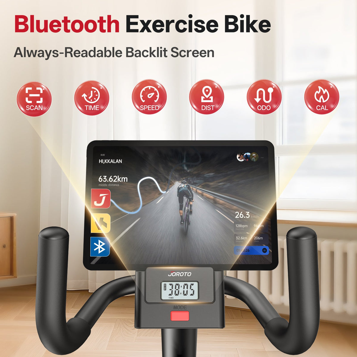 JOROTO JH30PRO Vélo Semi-Allongé d'Appartement – Confort & Rééducation