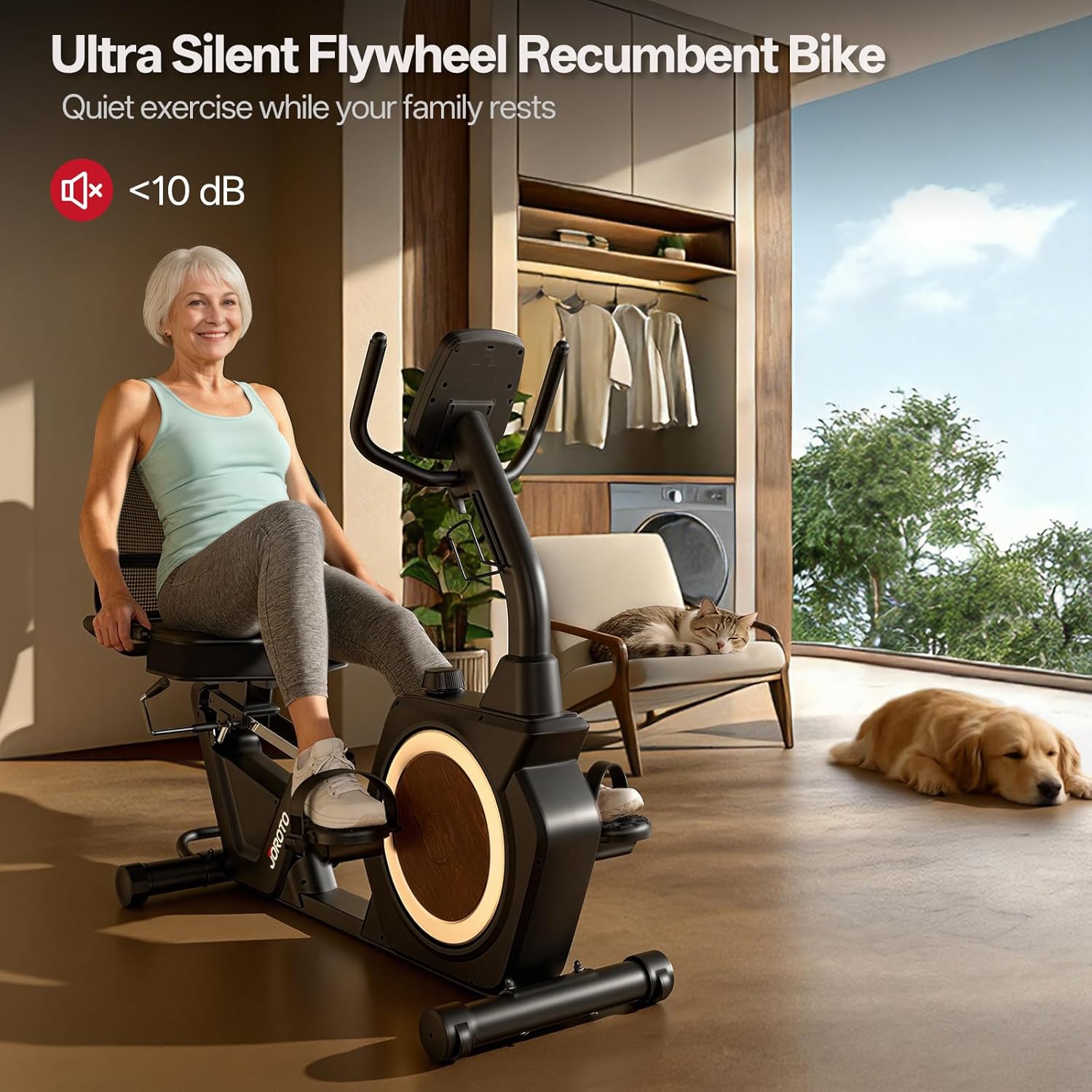 JOROTO JH50 Vélo Relax – 181 kg, <10 dB