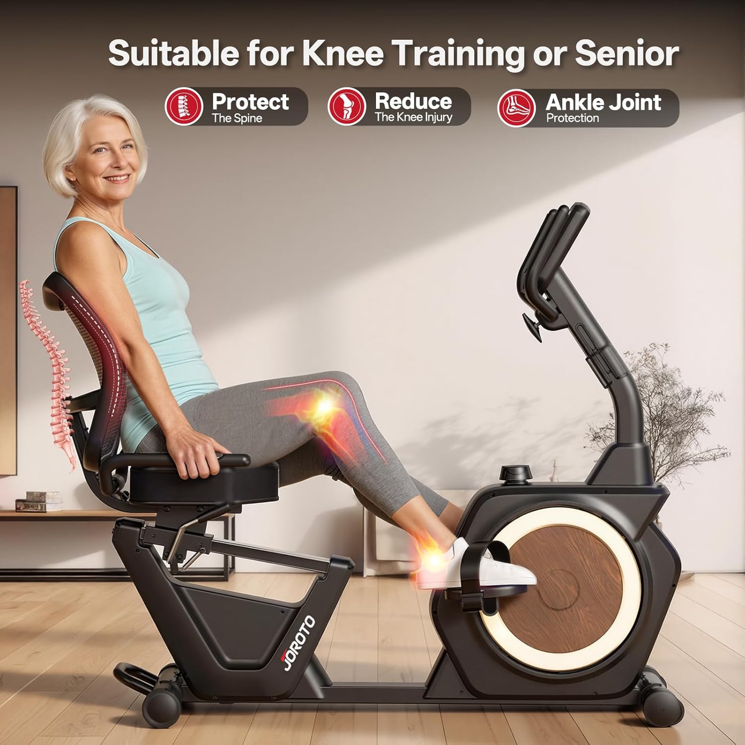 JOROTO JH50 Vélo Relax – 181 kg, <10 dB
