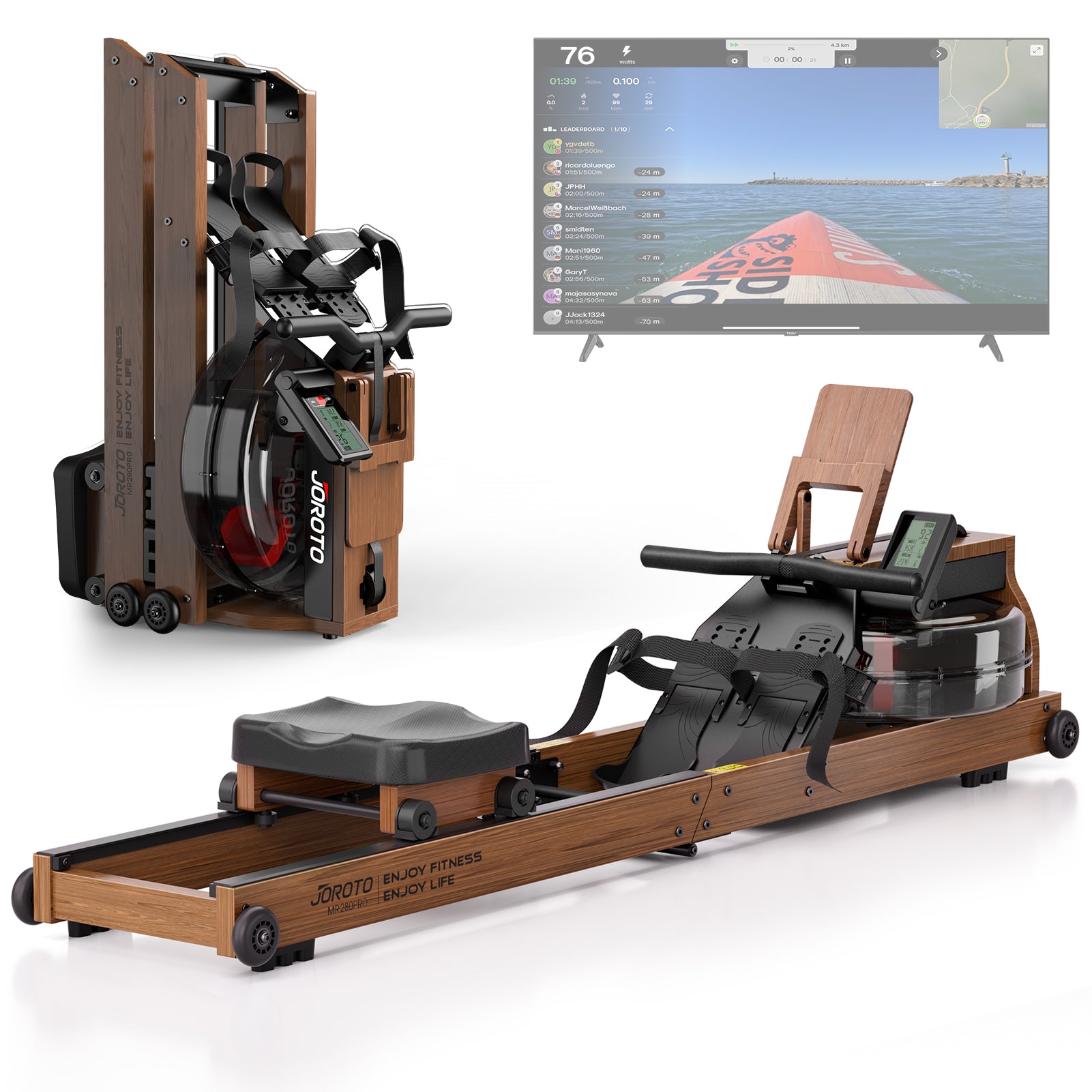 JOROTO MR280PRO – Rameur à résistance à eau