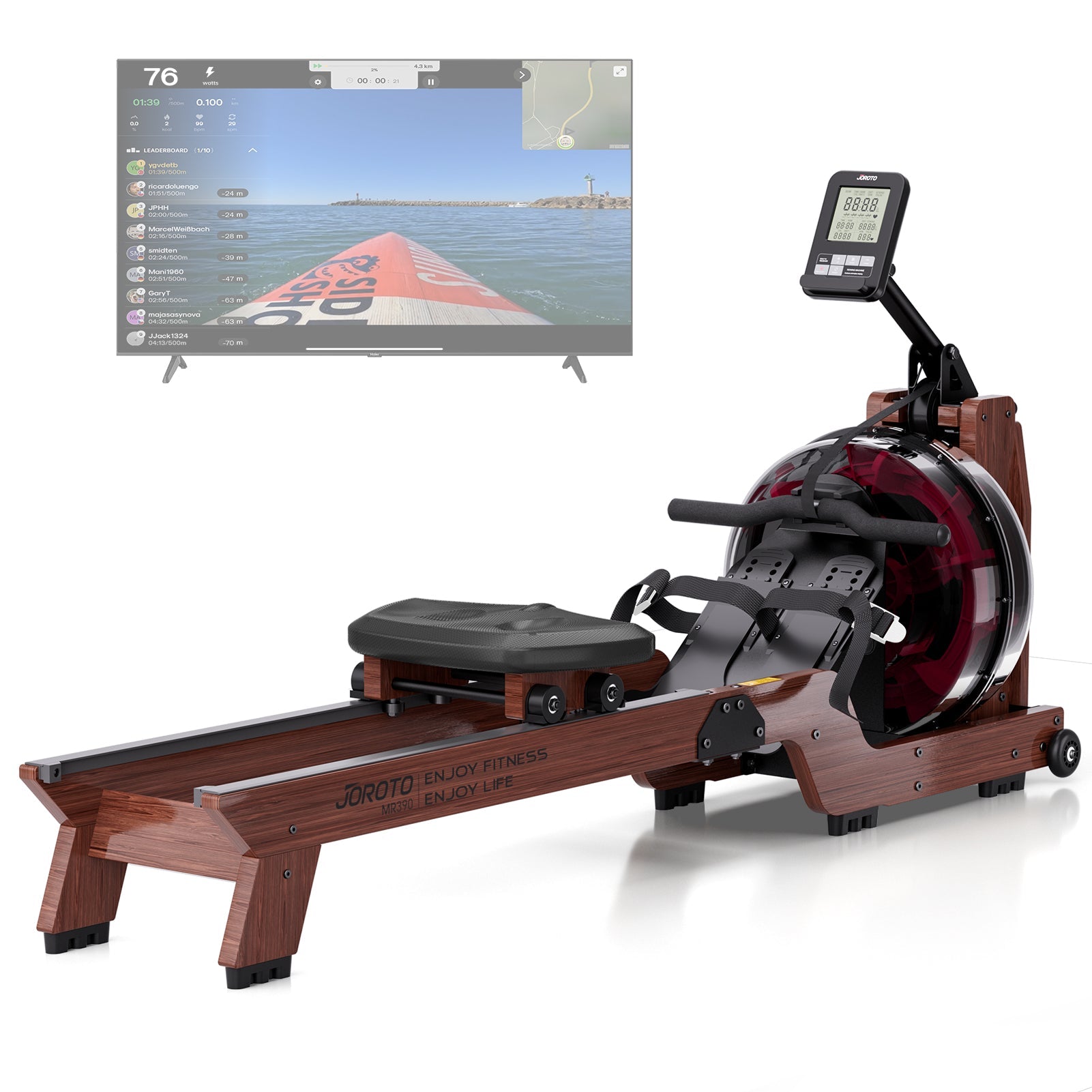 JOROTO MR390 – Rameur à résistance à eau