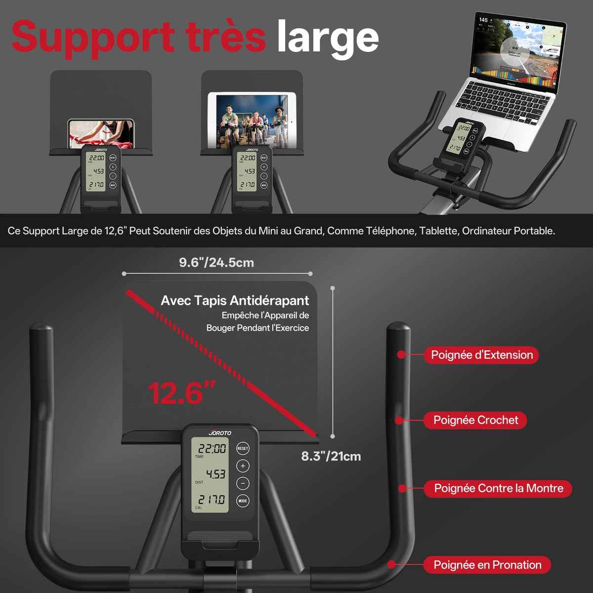 JOROTO X2PRO Vélo d’appartement Bluetooth Connecté