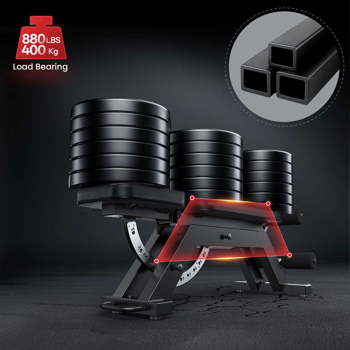 JOROTO MD70 Banc 3-en-1 – Hyperextension & Église