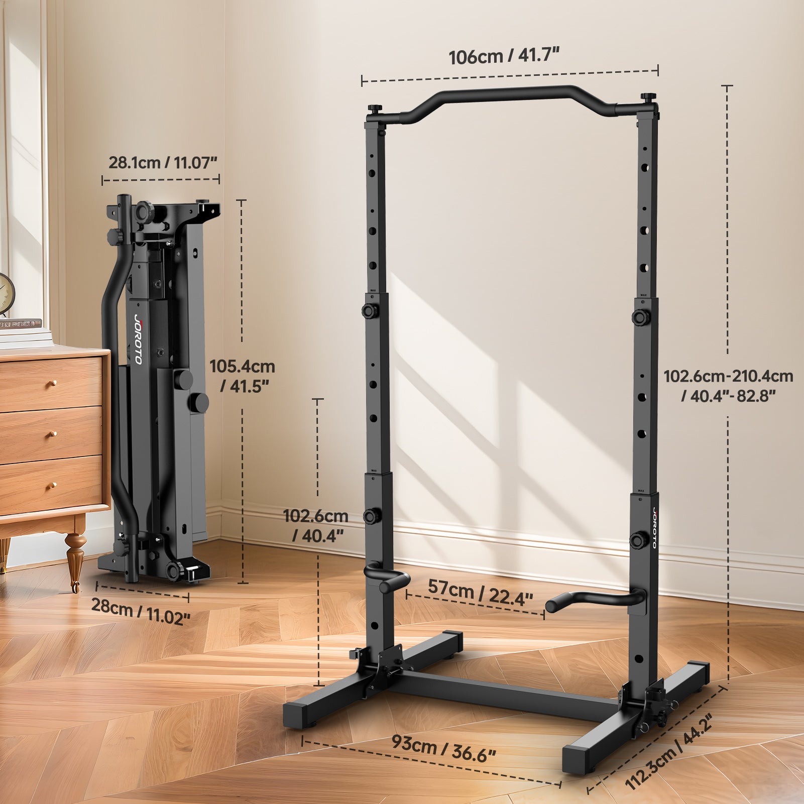 JOROTO JU30 Tour de Musculation Pliable – 204 kg