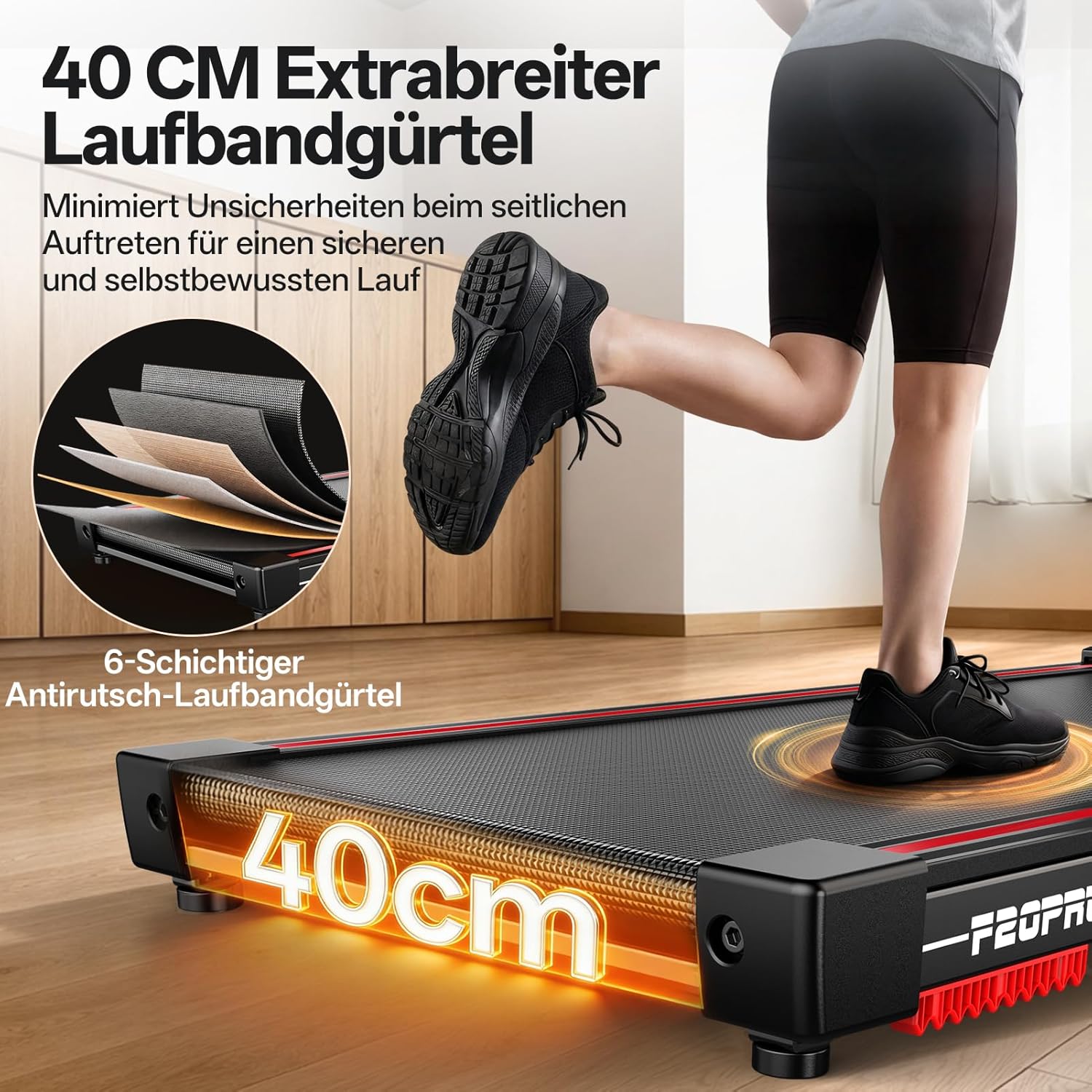 JOROTO F20PRO Tapis Roulant Pliable – 8% Incline
