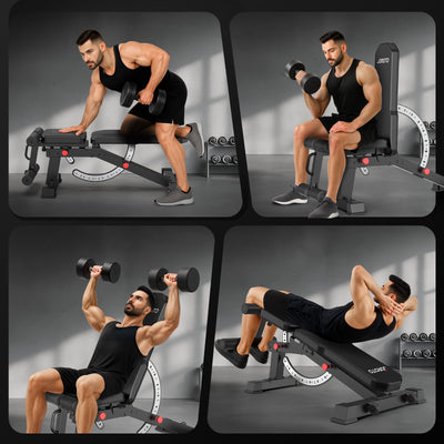 JOROTO MD65 Banc de Muscu – 800 kg, 9 Dossiers