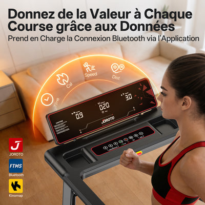 JOROTO F20PRO Tapis Roulant Pliable – 8% Incline
