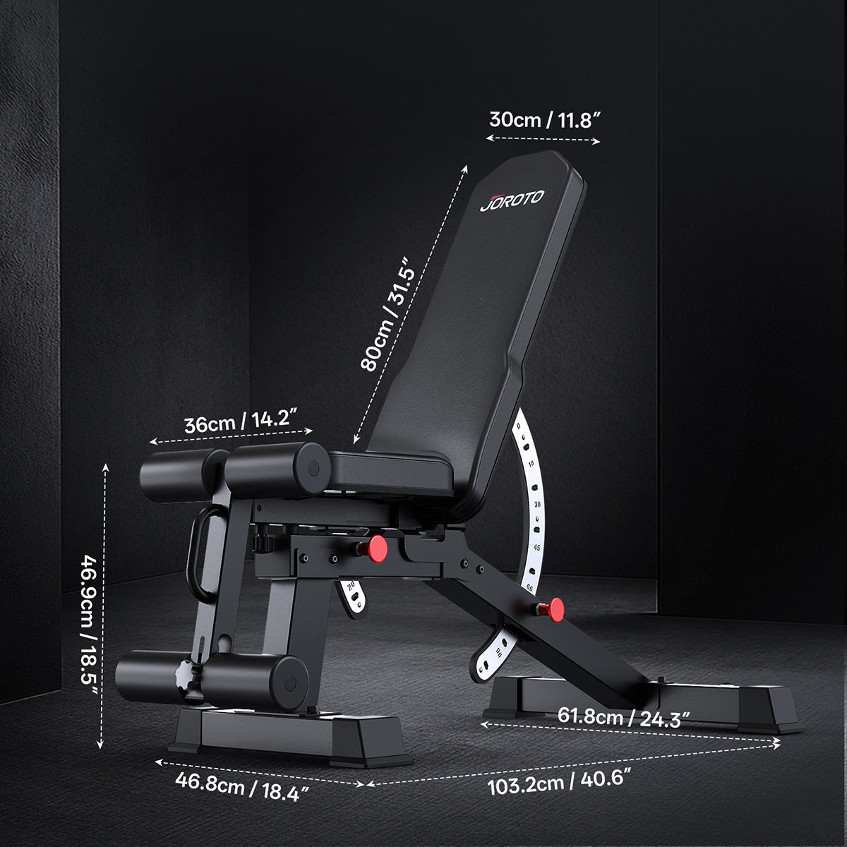 JOROTO MD65 Banc de Muscu – 800 kg, 9 Dossiers