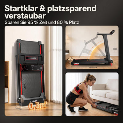 JOROTO F20PRO Tapis Roulant Pliable – 8% Incline