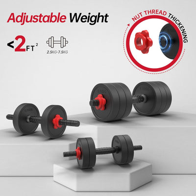 JOROTO JD10 Haltères 4-en-1 – 10 kg, Kettlebell