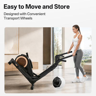 JOROTO JE50 Vélo Elliptique Premium – Foulée Fluidifiée 46 cm & Protection Articulaire