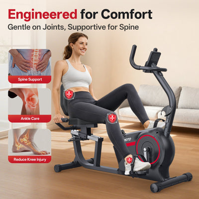 JOROTO JH30PRO Vélo Semi-Allongé d'Appartement – Confort & Rééducation