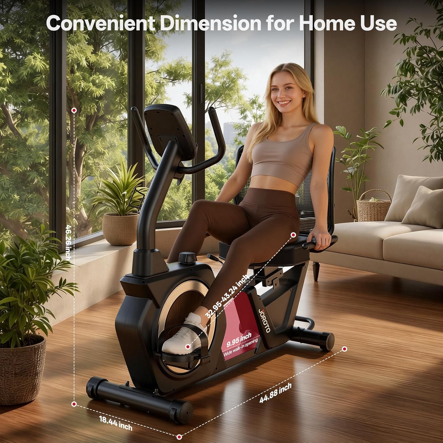 JOROTO JH50 Vélo Relax – 181 kg, <10 dB