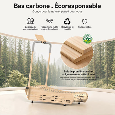 JOROTO F50 Tapis de Course en Bois | Tapis de Marche Manuel Pliable pour Marche & Jogging