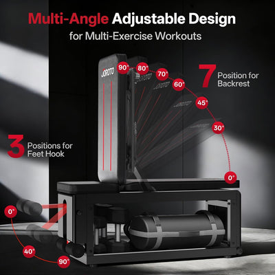 JOROTO MD85 Banc de Muscu Réglable – Rangement Intégré