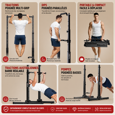 JOROTO JU30 Tour de Musculation Pliable – 204 kg
