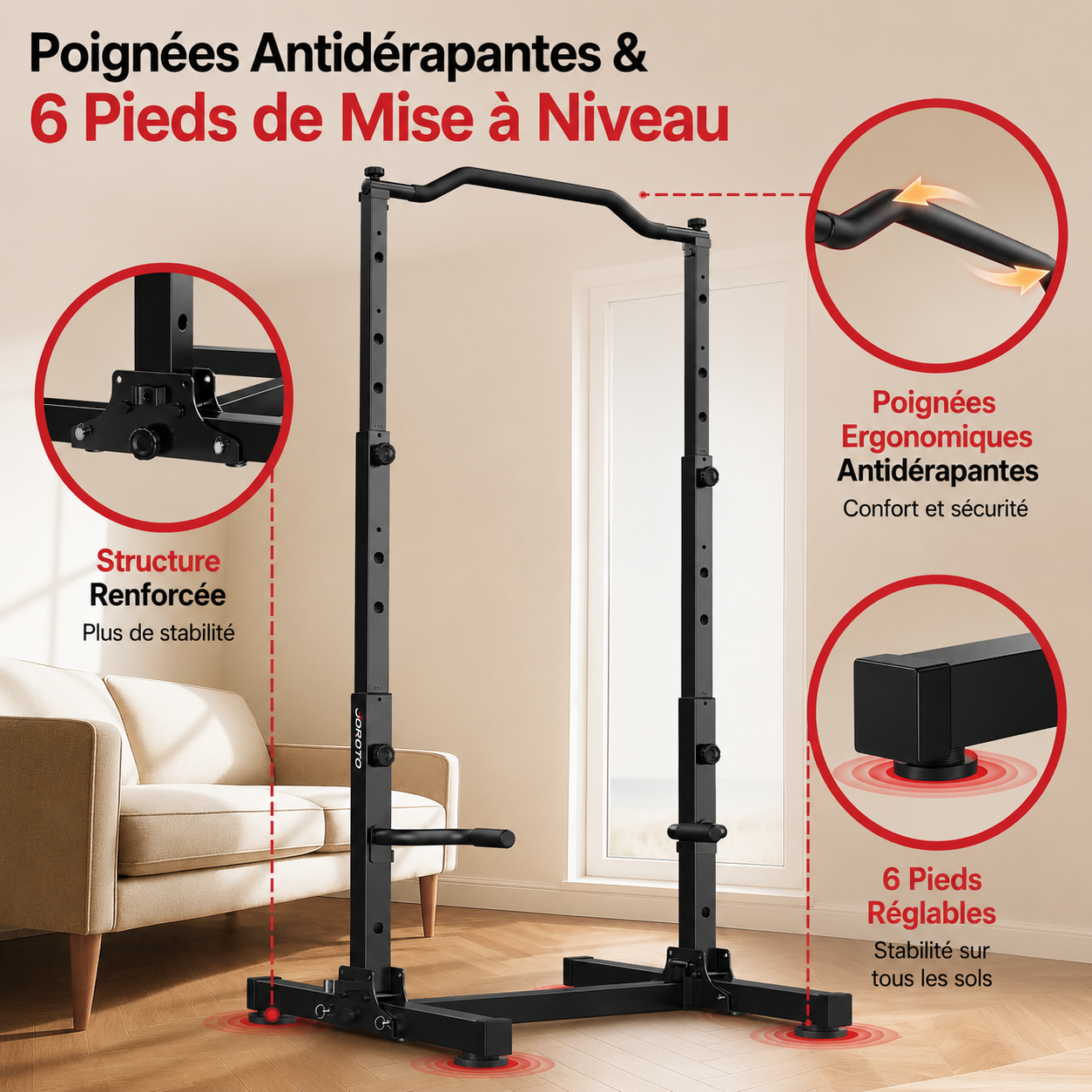 JOROTO JU30 Tour de Musculation Pliable – 204 kg