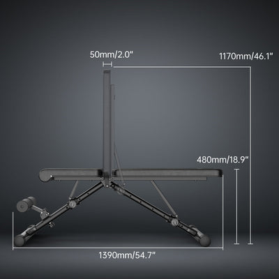 JOROTO MD35 Banc de Muscu Réglable – 8 Dossiers & Pieds