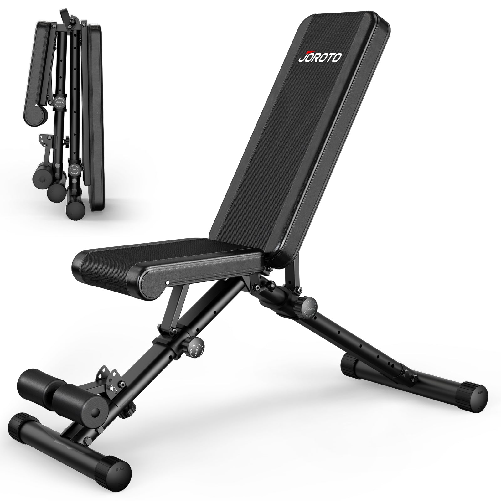 JOROTO MD35 Banc de Muscu Réglable – 8 Dossiers & Pieds