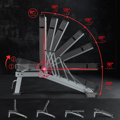 JOROTO MD80 Banc de Muscu Elite – 590 kg Sécurité